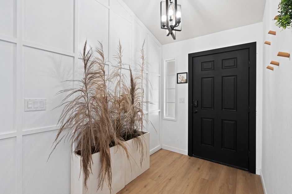 Modern entry door exterior professionally installed